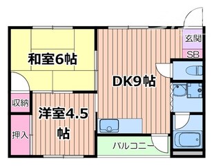 MISTRAL千里丘の物件間取画像